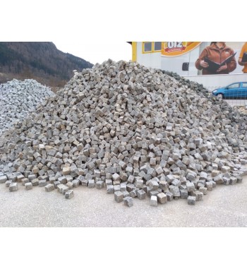 Pflastersteine Granit gebraucht 9-11 cm grau gemischt